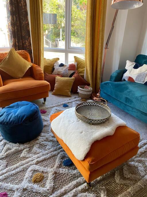 Luxury Modern 1Bed Sea View Apartment Rhôs-on-Sea Kültér fotó