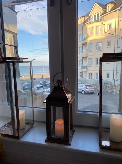 Luxury Modern 1Bed Sea View Apartment Rhôs-on-Sea Kültér fotó