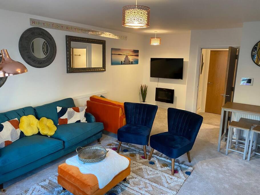 Luxury Modern 1Bed Sea View Apartment Rhôs-on-Sea Kültér fotó